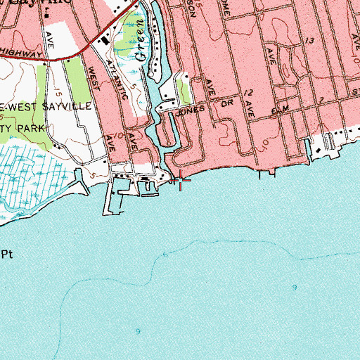 Topographic Map of Green Creek, NY