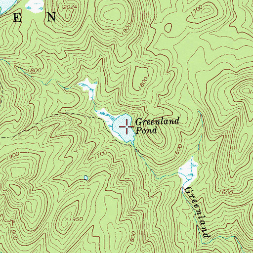 Topographic Map of Greenland Pond, NY