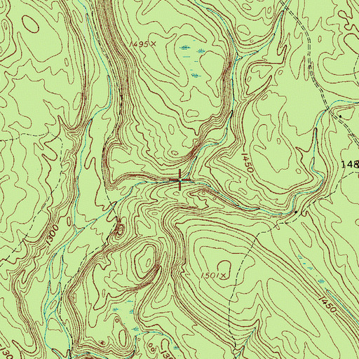 Topographic Map of Grindstone Brook, NY