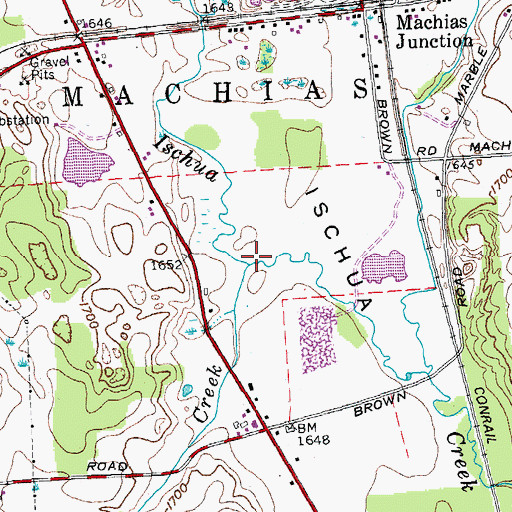 Topographic Map of Gulf Creek, NY