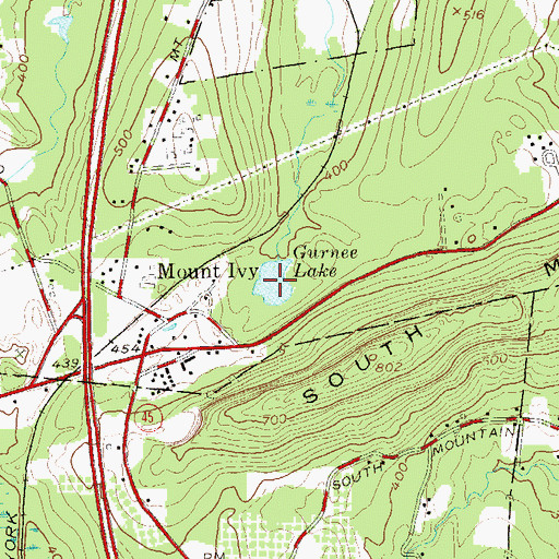 Topographic Map of Gurnee Lake, NY