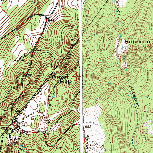 Topographic Map of Guyot Hill, NY