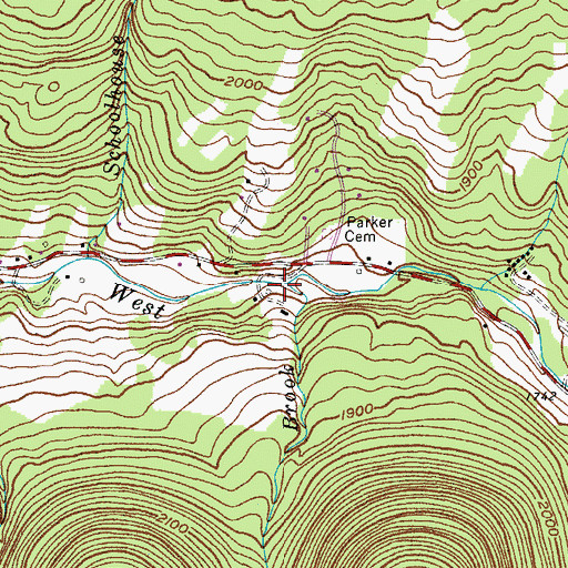 Topographic Map of Hagadone Brook, NY