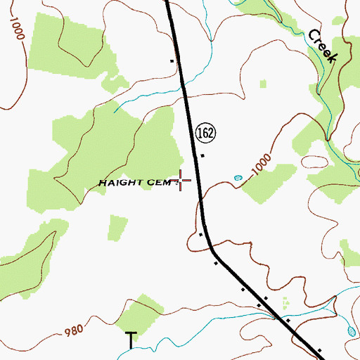 Topographic Map of Haight Family Burial Ground, NY