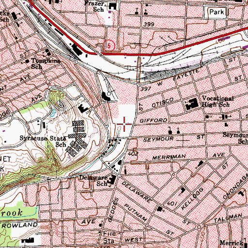 Topographic Map of Harbor Brook, NY