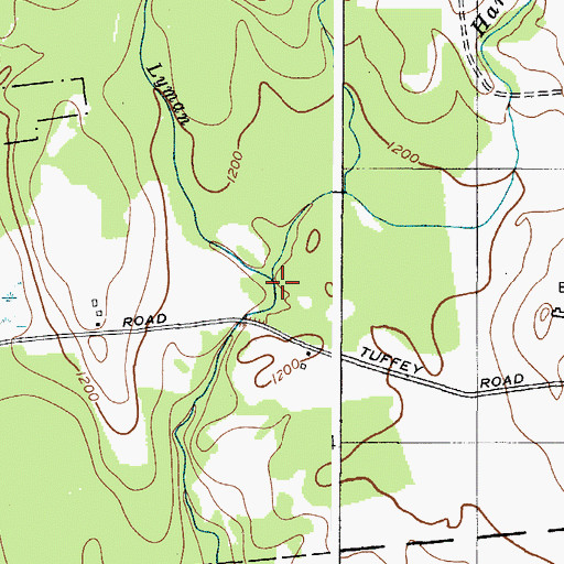Topographic Map of Harger Creek, NY