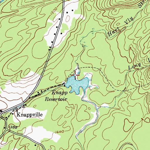 Topographic Map of Hart Vly Stream, NY
