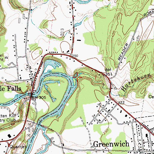 Topographic Map of Hartshorn Brook, NY