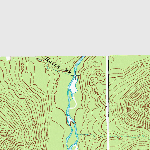 Topographic Map of Hatch Brook, NY