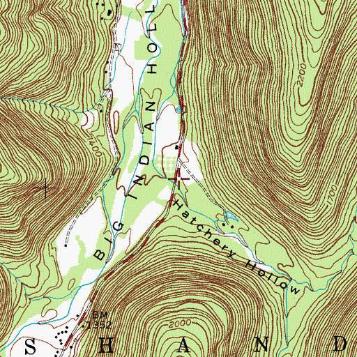 Topographic Map of Hatchery Hollow, NY