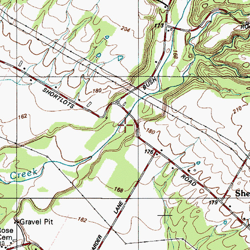 Topographic Map of Hawthorne Gulf, NY