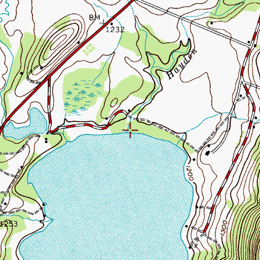 Topographic Map of Hayden Creek, NY