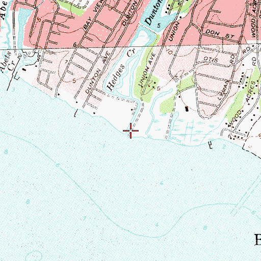 Topographic Map of Hedges Creek, NY