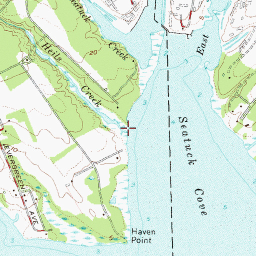 Topographic Map of Heils Creek, NY