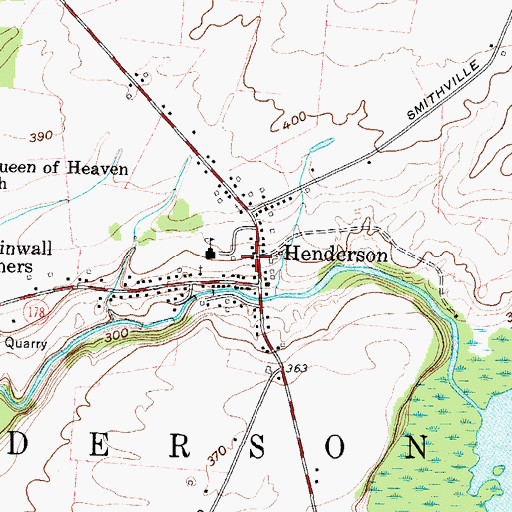 Topographic Map of Henderson, NY