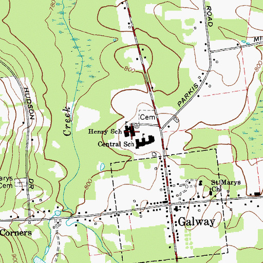 Topographic Map of Joseph Henry Elementary School, NY