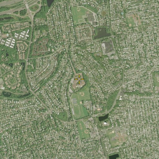 Aerial/Satellite Image of Herricks High School, NY