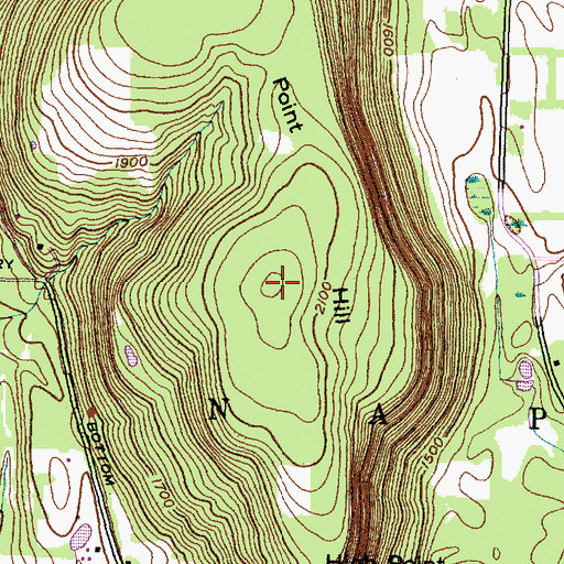 Topographic Map of High Point Hill, NY