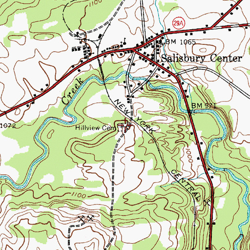 Topographic Map of Fairview Cemetery, NY