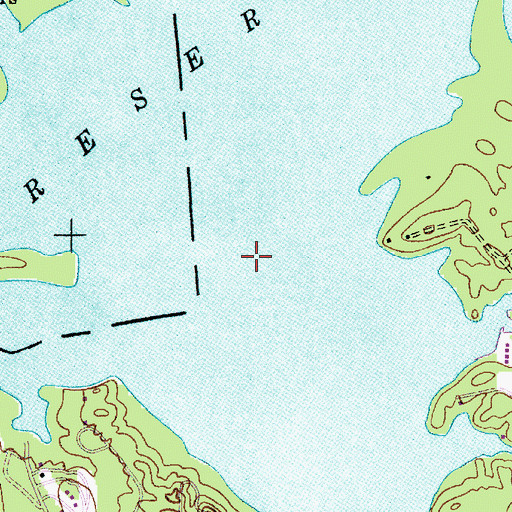 Topographic Map of Hinckley Reservoir, NY