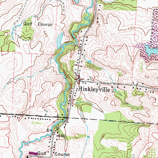 Topographic Map of Hinkleyville, NY