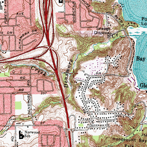 Topographic Map of Hobbie Creek, NY