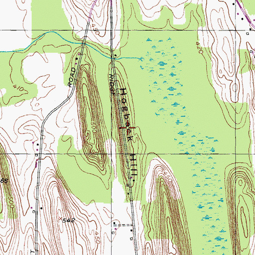 Topographic Map of Hogback Hill, NY