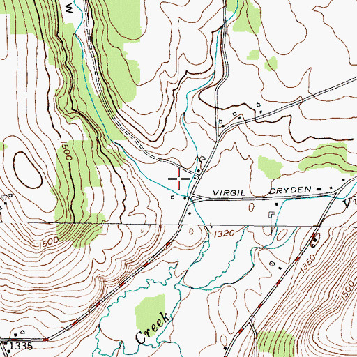 Topographic Map of Hollenbeck Hollow, NY