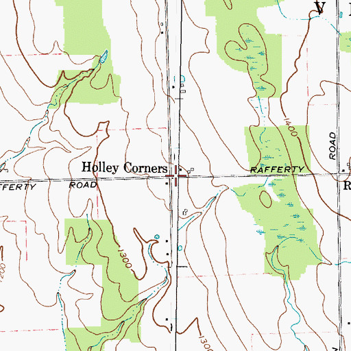 Topographic Map of Holley Corners, NY
