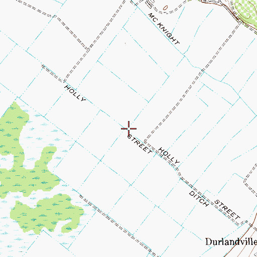 Topographic Map of Holly Street Ditch, NY