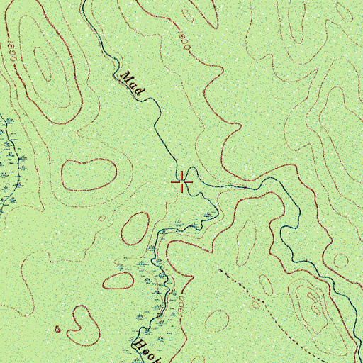 Topographic Map of Hooker Brook, NY
