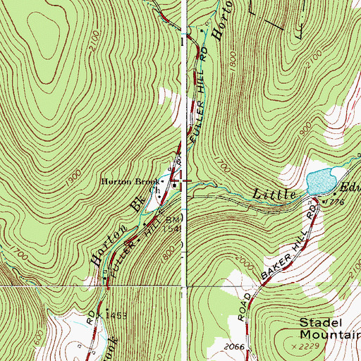 Topographic Map of Horton Brook Church, NY