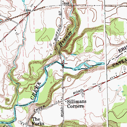 Topographic Map of Hosmer Brook, NY