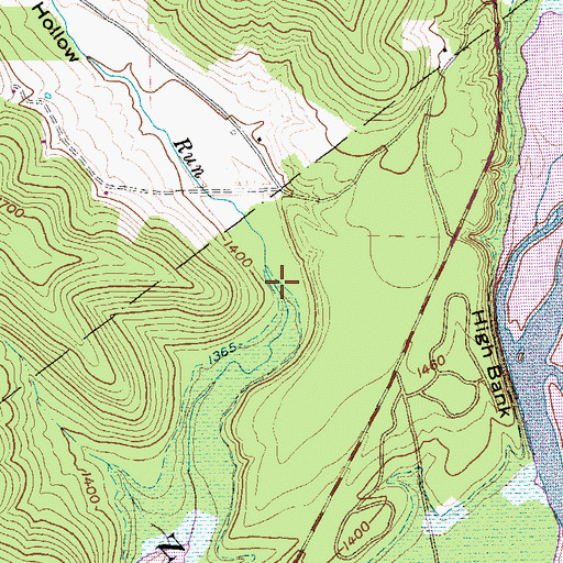 Topographic Map of Hotchkiss Hollow, NY