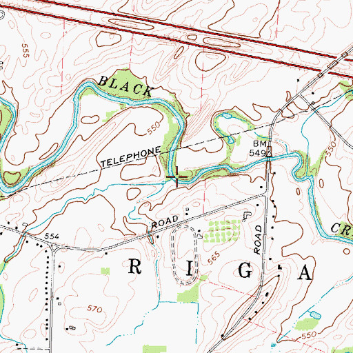 Topographic Map of Hotel Creek, NY