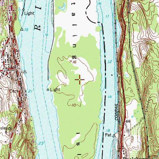 Topographic Map of Houghtaling Island, NY