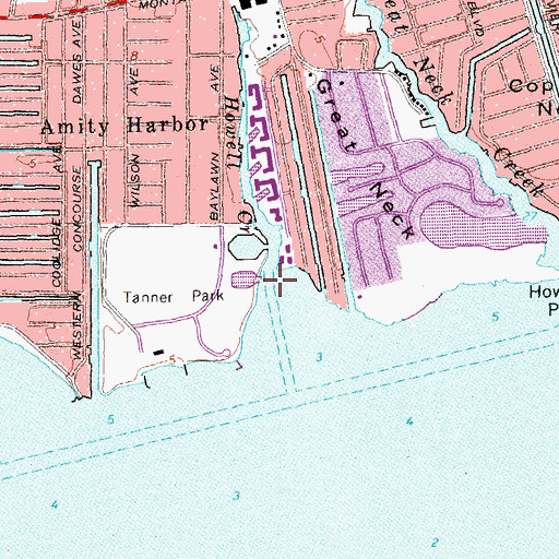 Topographic Map of Howell Creek, NY