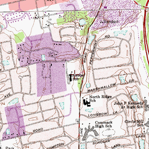 Topographic Map of Hubbs School, NY