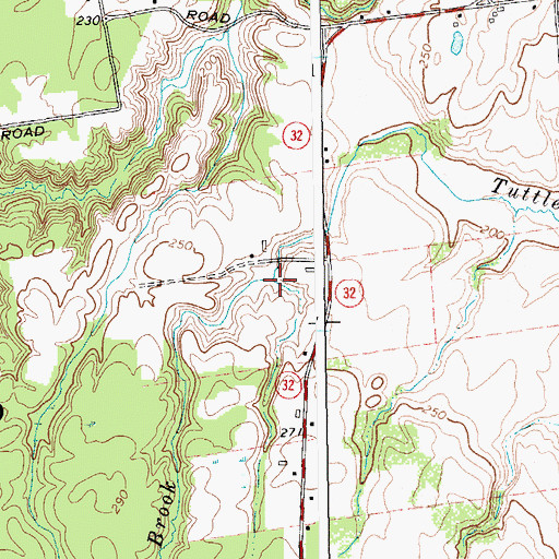Topographic Map of Hurds Brook, NY