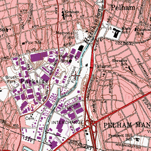 Topographic Map of Glover's Field, NY