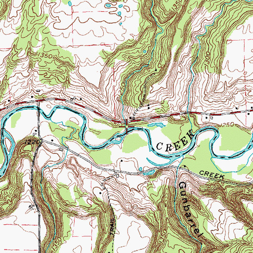 Topographic Map of Hyler Creek, NY