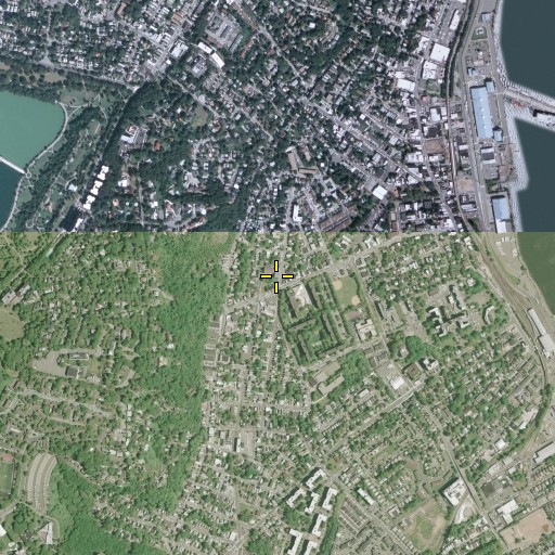 Aerial/Satellite Image of Immaculate Conception School, NY