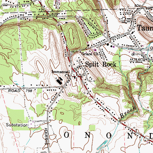 Topographic Map of Slavic Baptist Church, NY