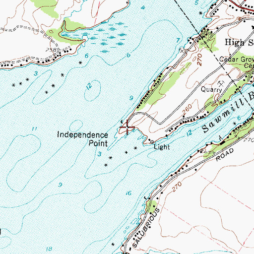 Topographic Map of Independence Point, NY