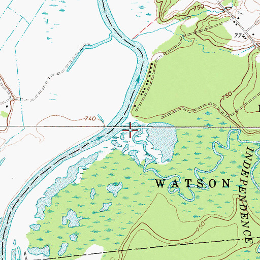 Topographic Map of Independence River, NY
