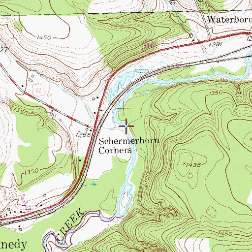 Topographic Map of Indian Brook, NY