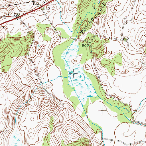 Topographic Map of Indian Creek, NY