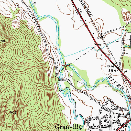 Topographic Map of Indian River, NY