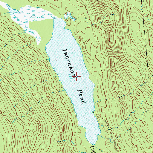 Topographic Map of Ingraham Pond, NY