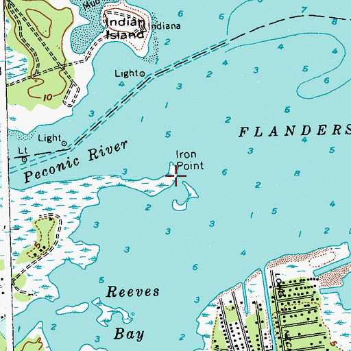 Topographic Map of Iron Point, NY